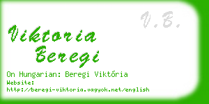 viktoria beregi business card